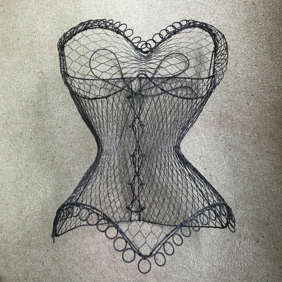 Corset Wire Art Sculpture - Picture 1 of 7